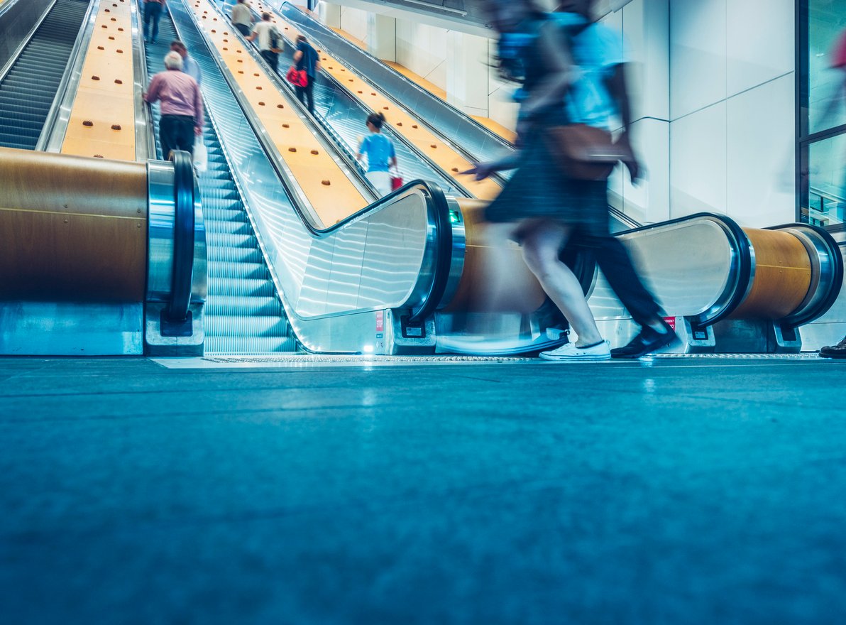 Sydney airport escalator